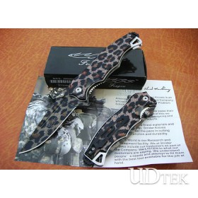 High Quality FENGXU Leopard Lines A668 Folding Knife Outdoor Knife UDTEK00481